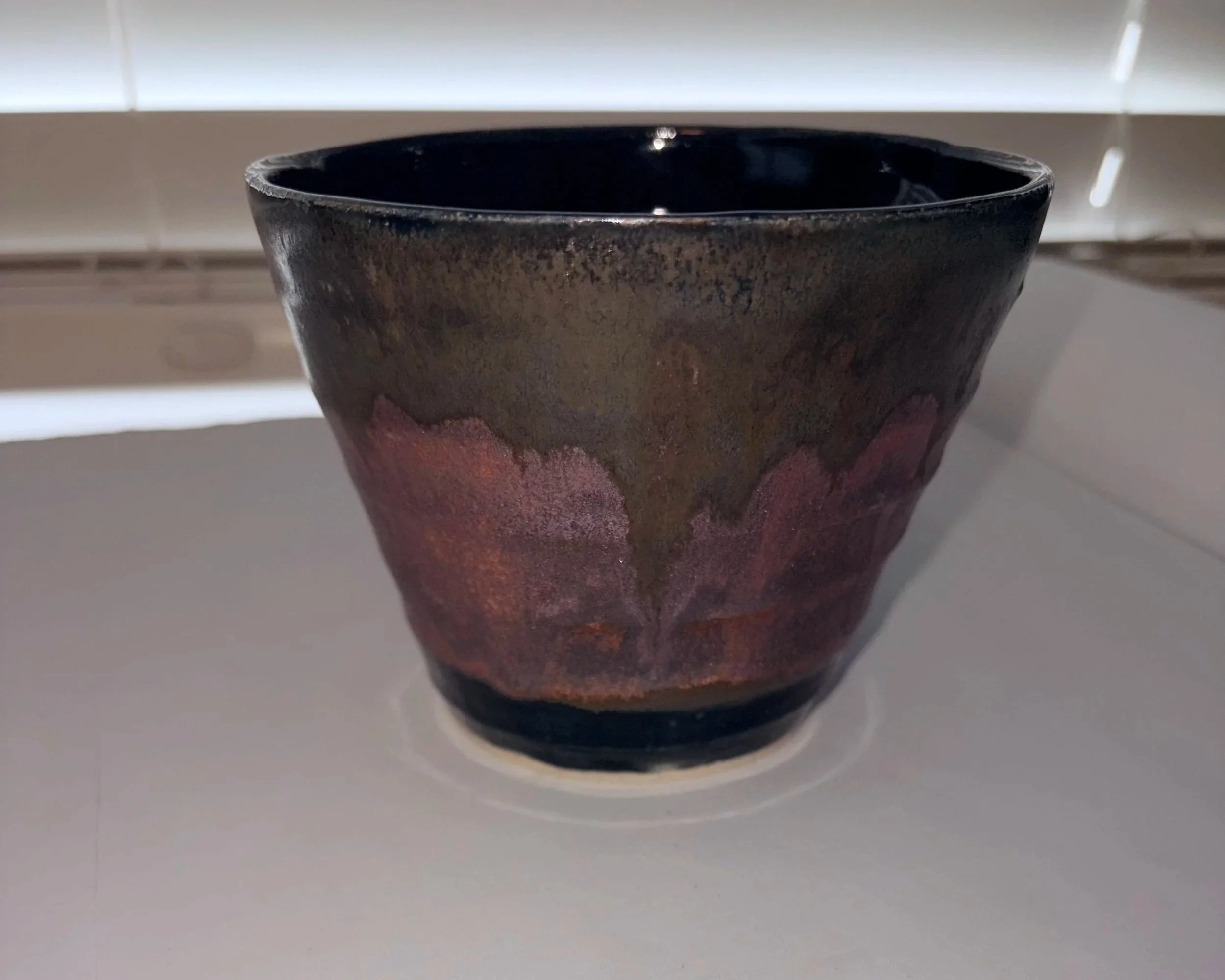 Black and Copper Bowl