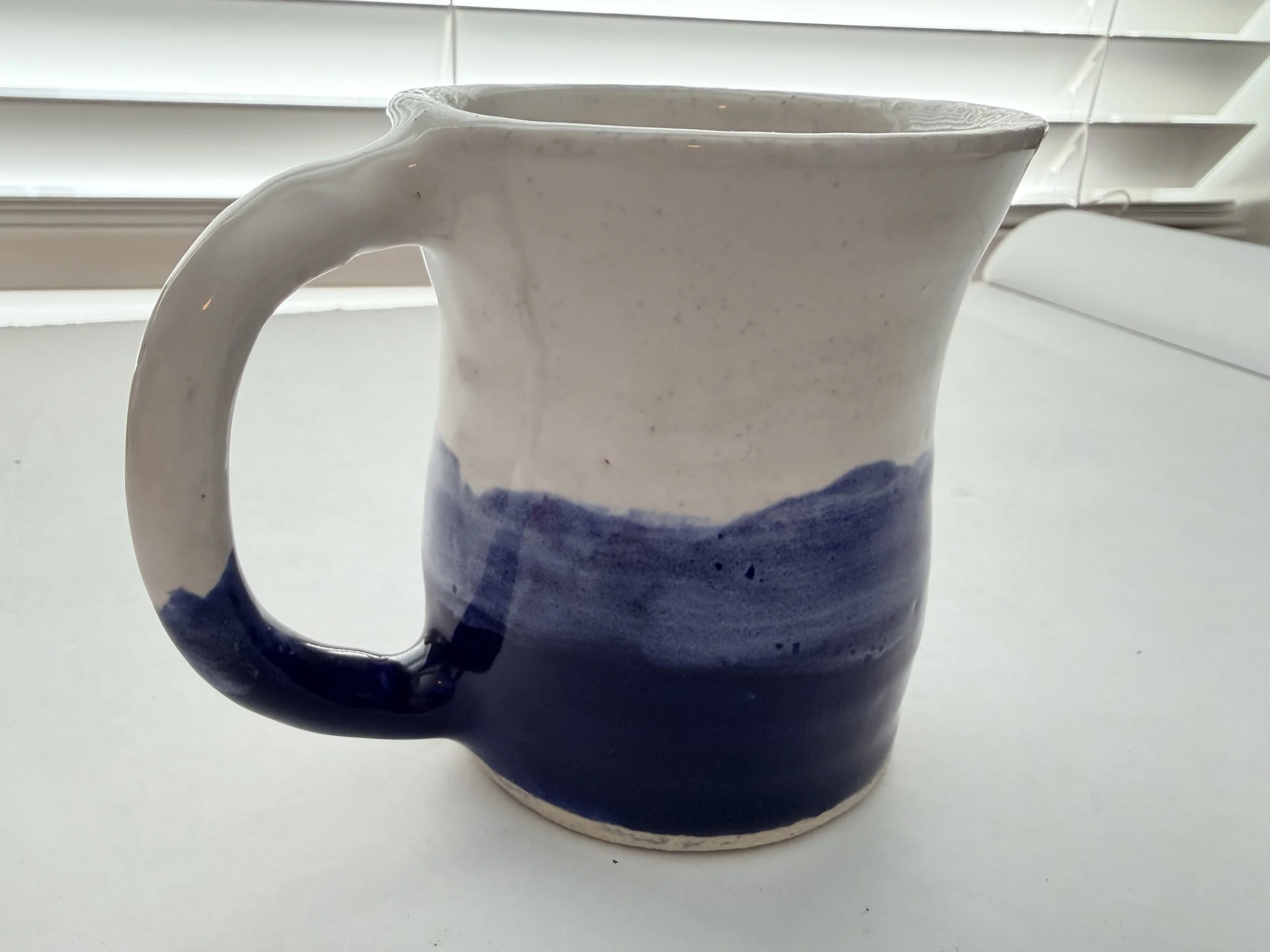 Cobalt and Snow Mug