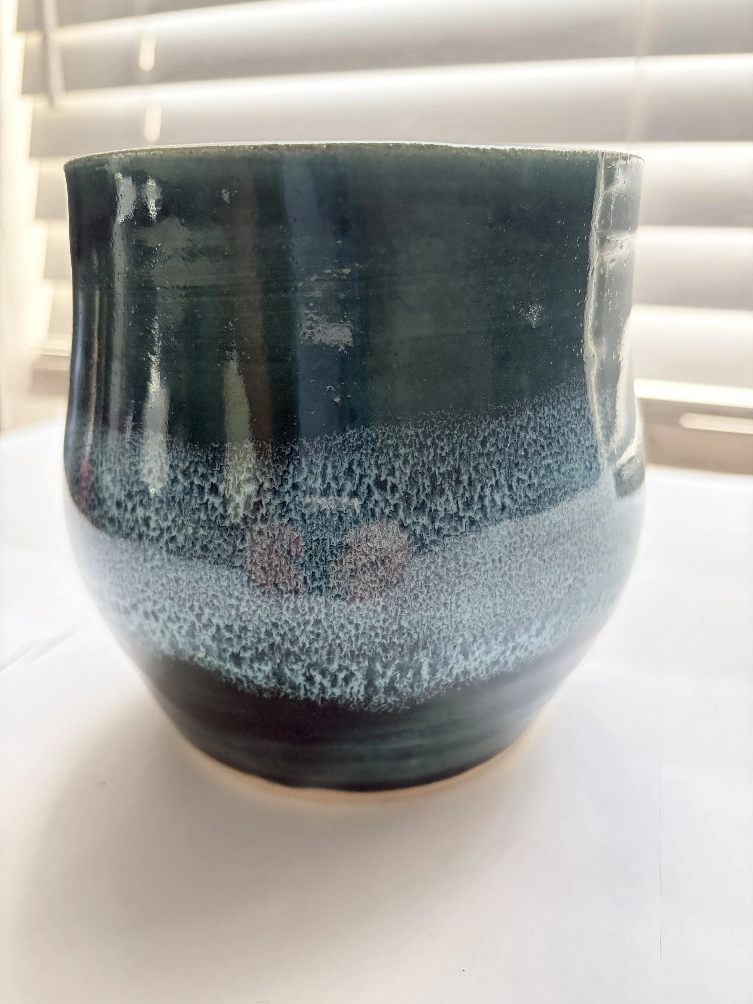 Green Speckled Vase
