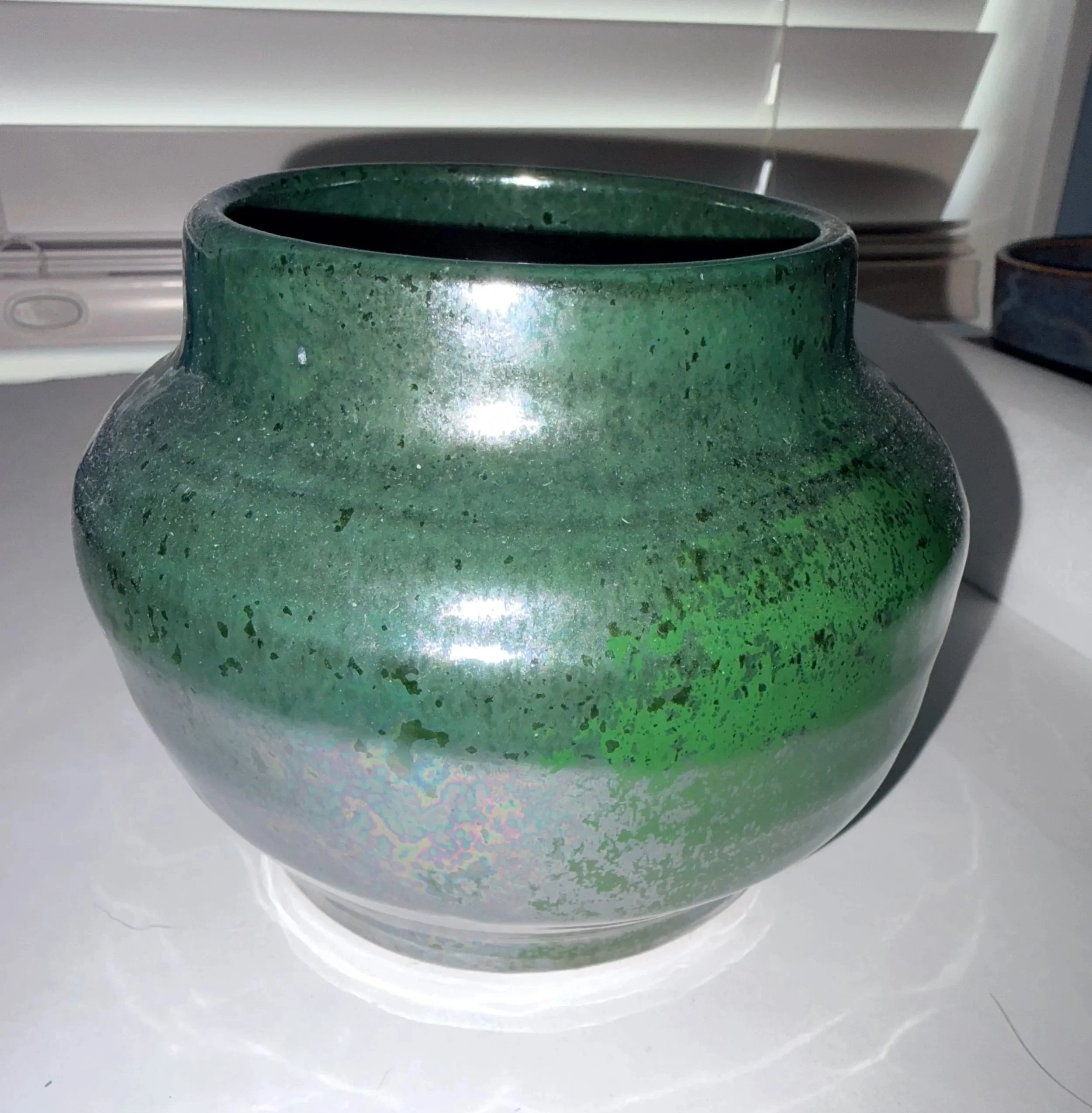 Iridescent Green Bowl