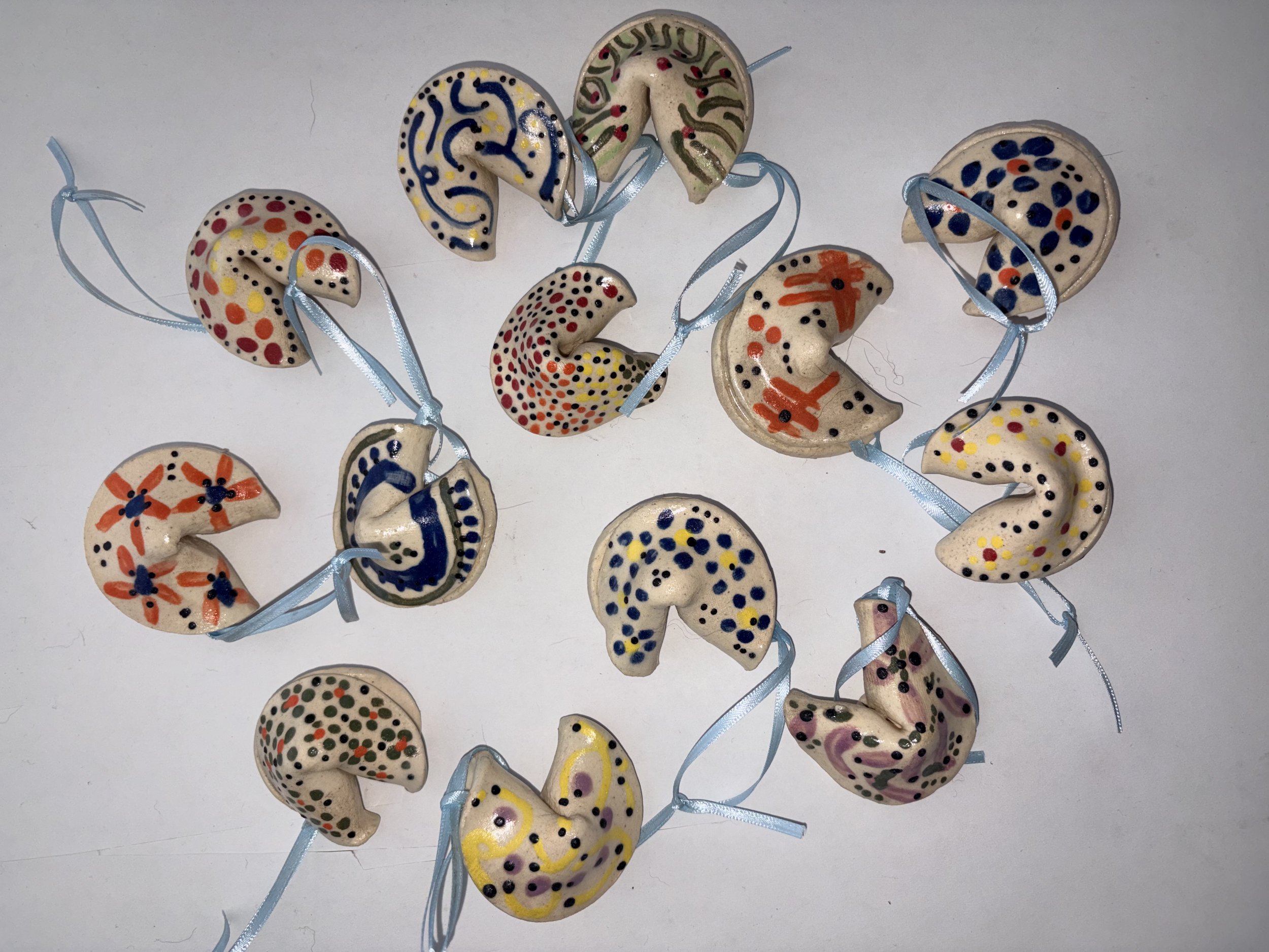 Fortune Cookie Ornaments