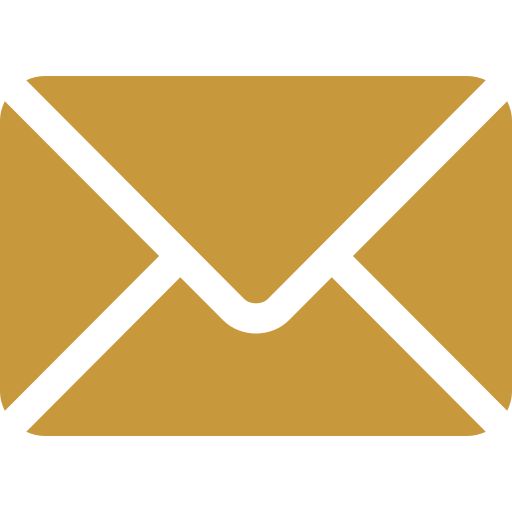 Icon of a closed envelope with a black outline and a brown fill.
