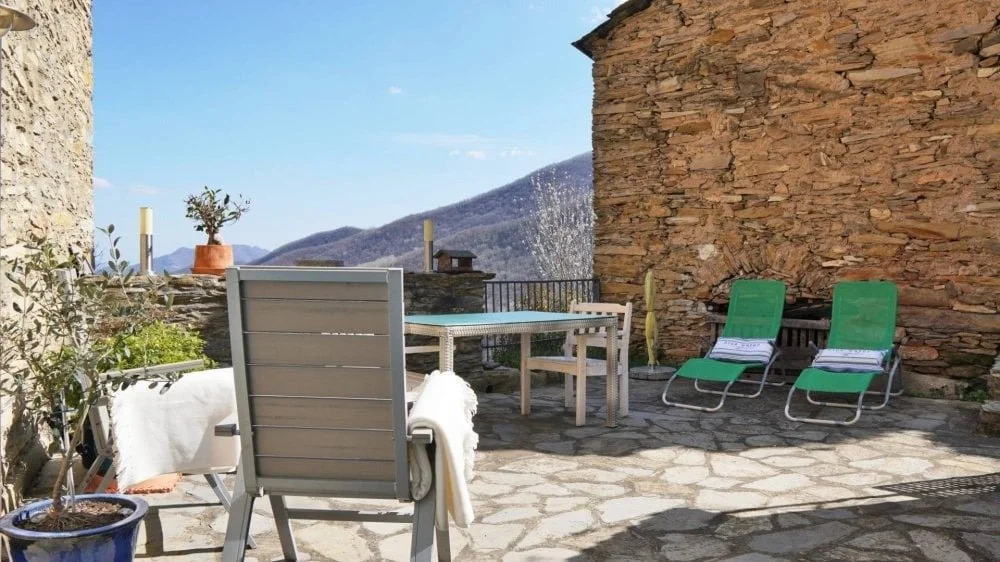 Stone Villa with Valley Views Across Four Floors, Rezzo, Italy, €320,000