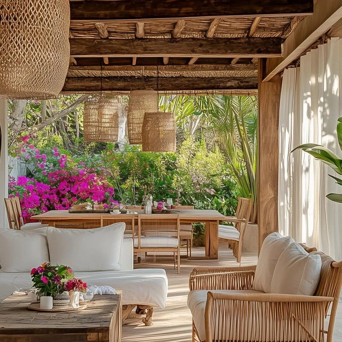 covered-boho-dining-porch-with-hanging-lanterns-and-pink-bougainvillea.jpg