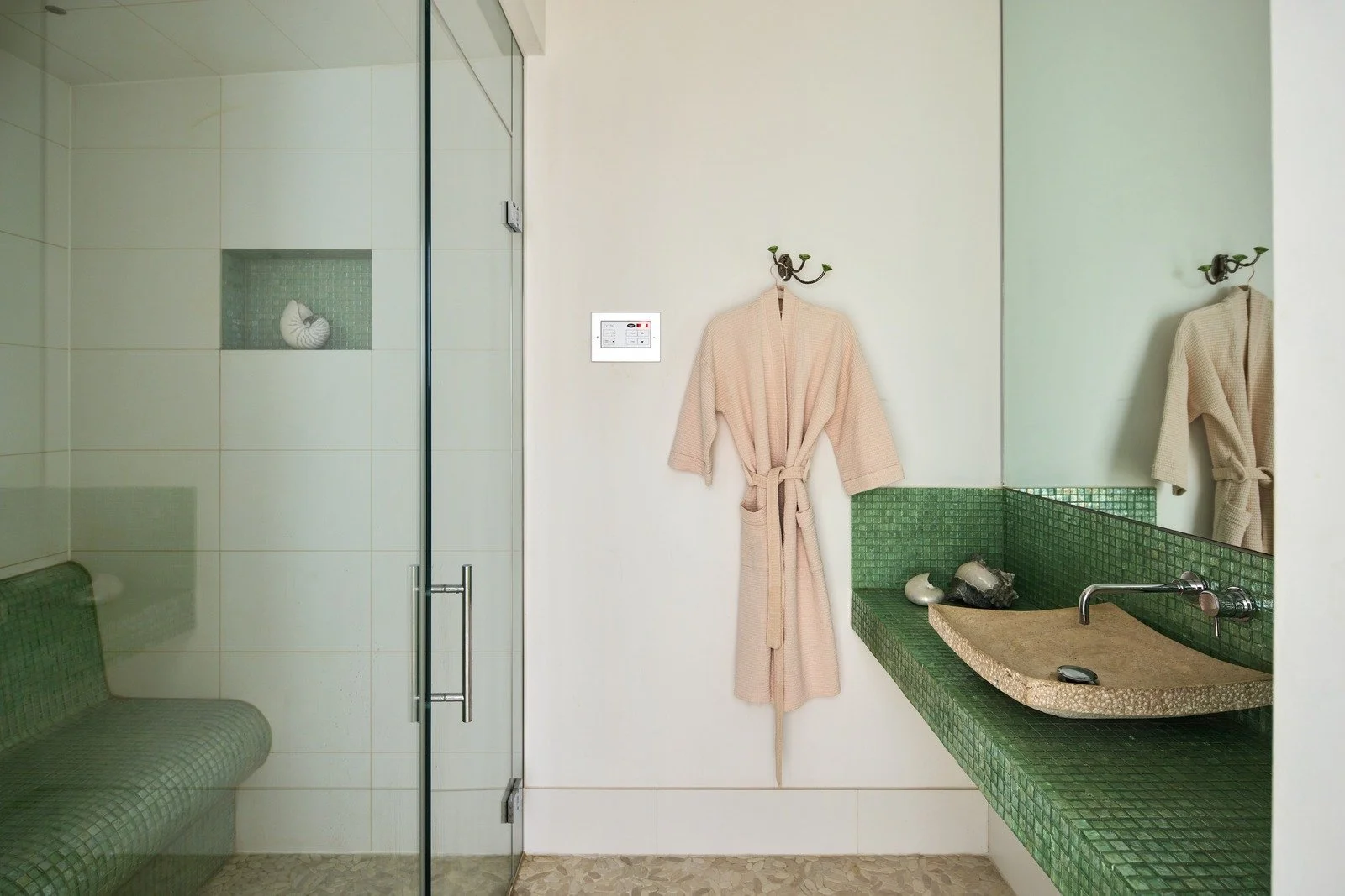 victorian-spa-style-bathroom-with-green-mosaic-tiles-and-robe.jpg