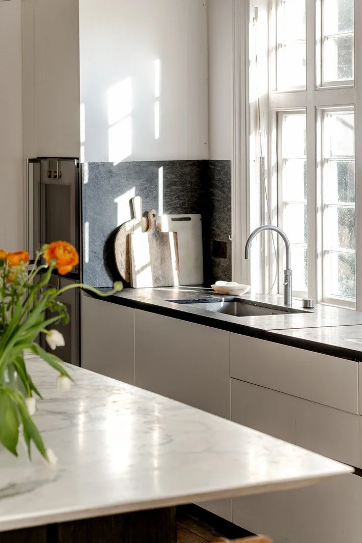 maze hill close up kitchen area with sun flowing through the window