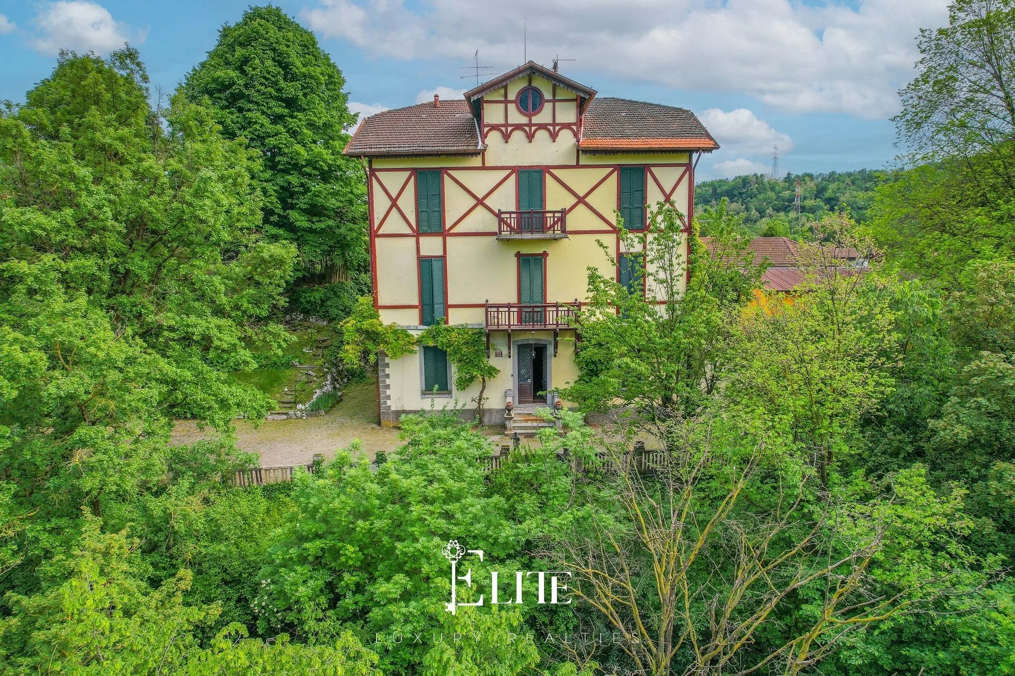 6-Bed Historic Liberty-Style Villa with Park and Lake Maggiore Views, Cittiglio, Italy, €450,000