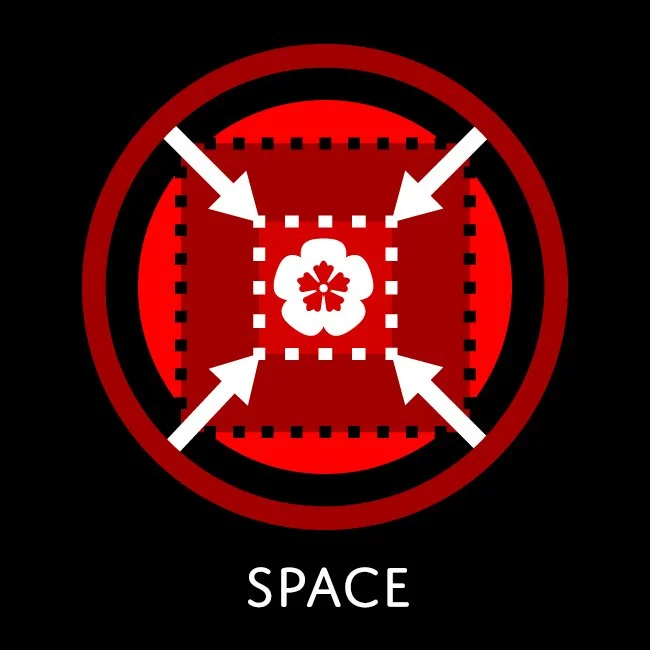 "Space" icon: one of five core concepts for Ronin branding