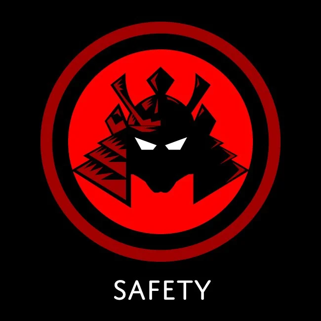 "Safety" icon: one of five core concepts for Ronin branding
