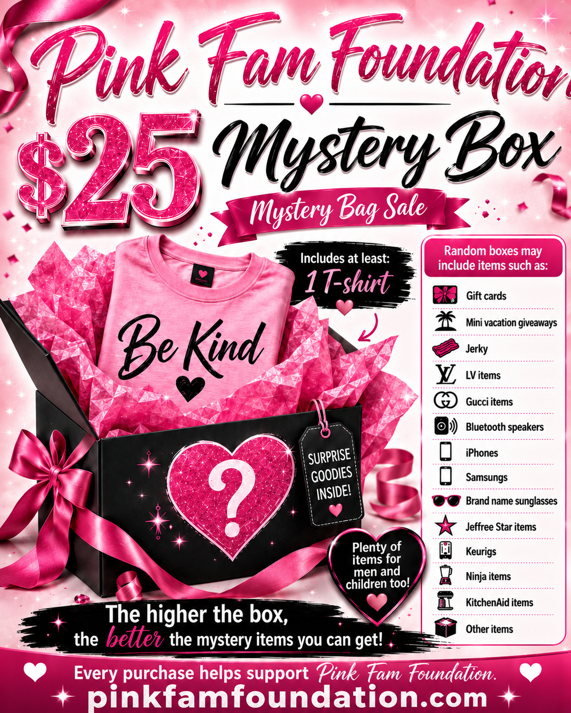 $25 Pink Fam Foundtion Mystery Box