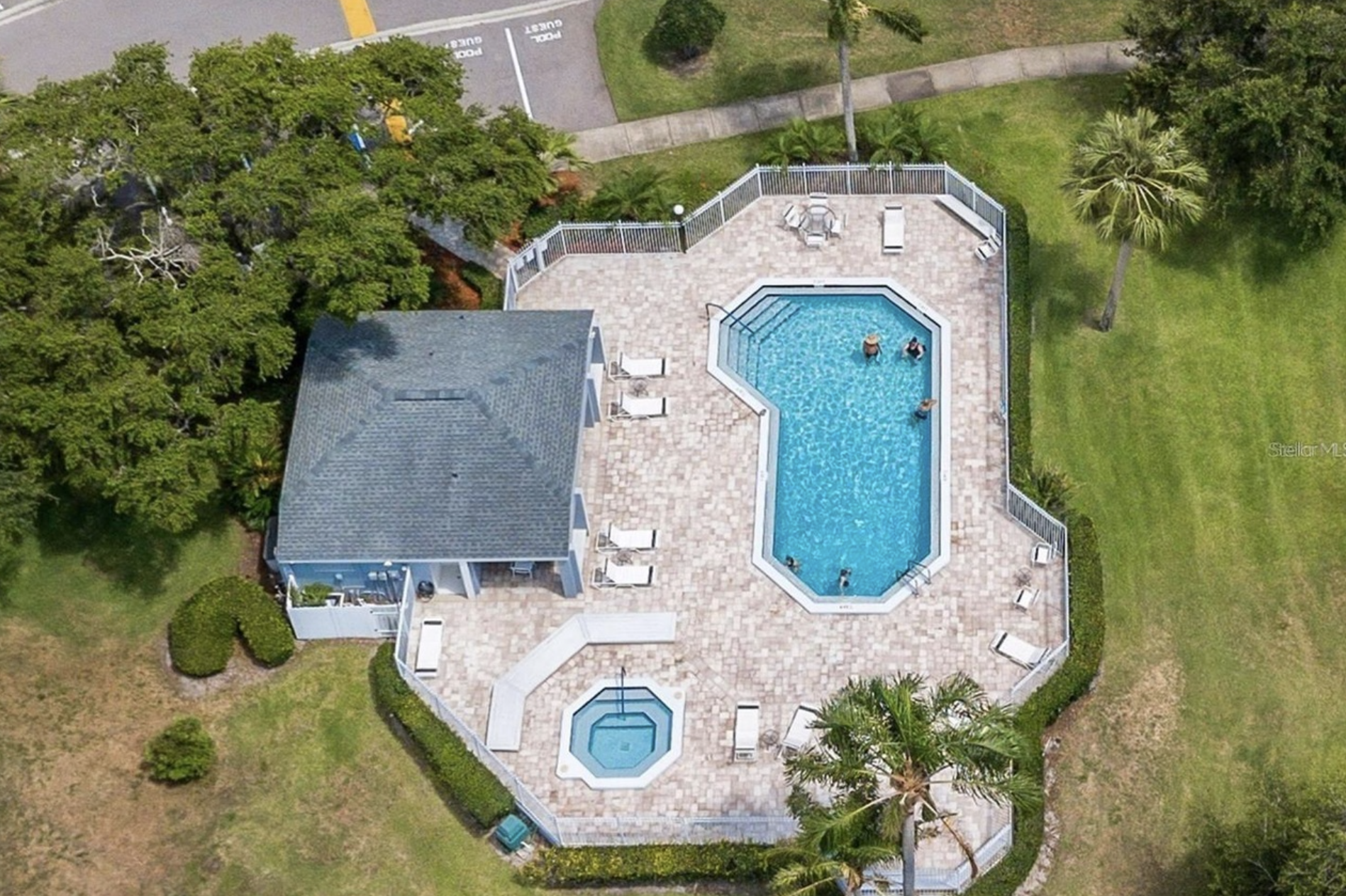 You have access to a beautiful completed renovated community pool with sauna.