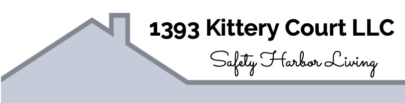 Logo for 1393 Kittery Court LLC with text 'Safety Harbor Living' and a stylized house roof.