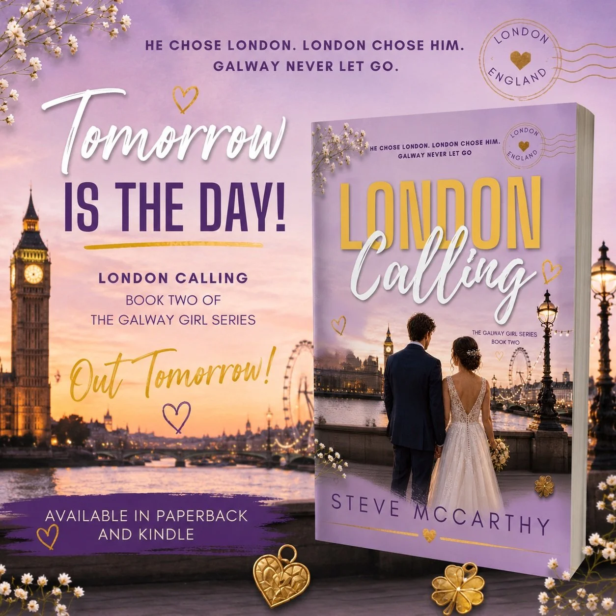 Tomorrow's the day... 📚

I still can't quite believe I'm saying that.

London Calling, Book Two of The Galway Girl Series, is released tomorrow in paperback and Kindle.

Thank you to everyone who's supported my writing so far&mdash;whether you've re