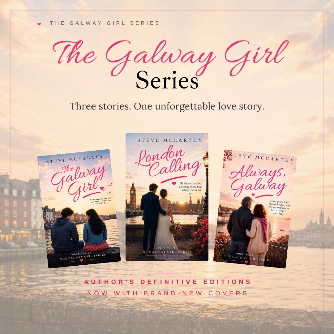 Something I've been working towards for a long time is finally here. The Galway Girl series has brand-new covers, and Book Three, Always, Galway, has a release date: 1 October 2026. 🩷

It's the story of two people across three stages of their lives,