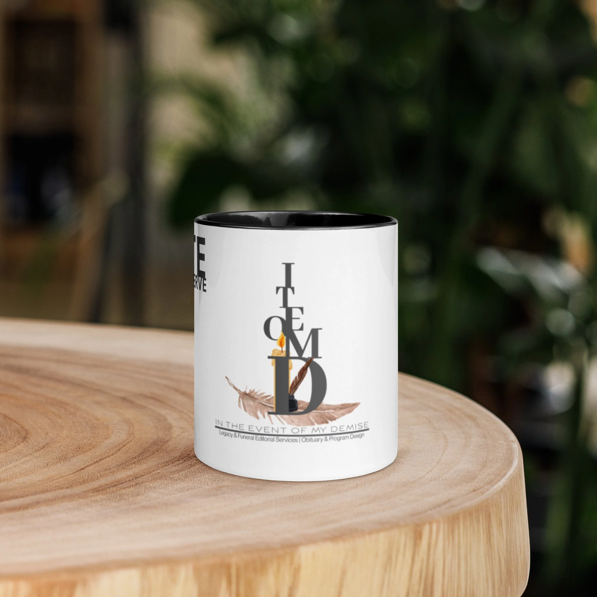 The WRITEOMD Mug In Black & White