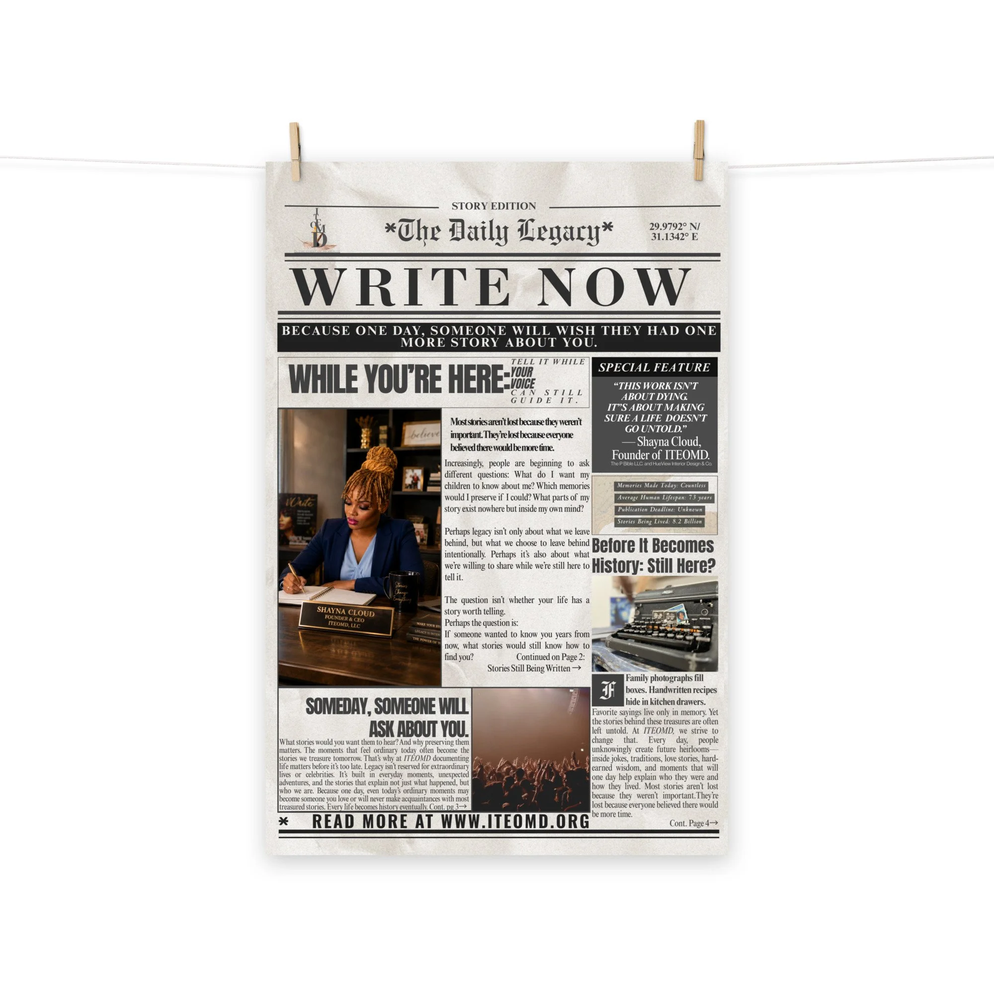 The Daily Legacy™ | Story Edition Poster