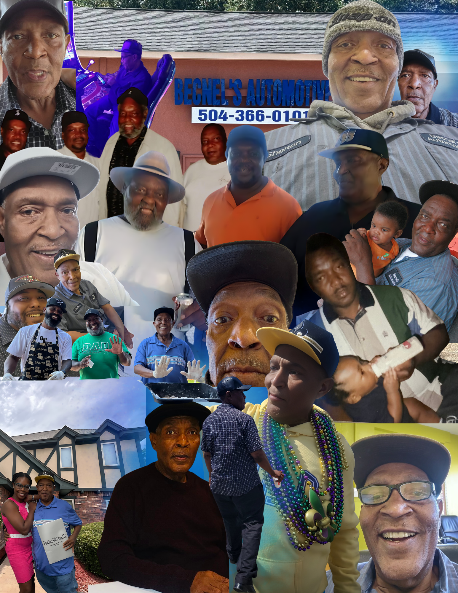 Digital obituary for Shelton Becnel Sr. presented as part of a professionally designed memorial and legacy archive.