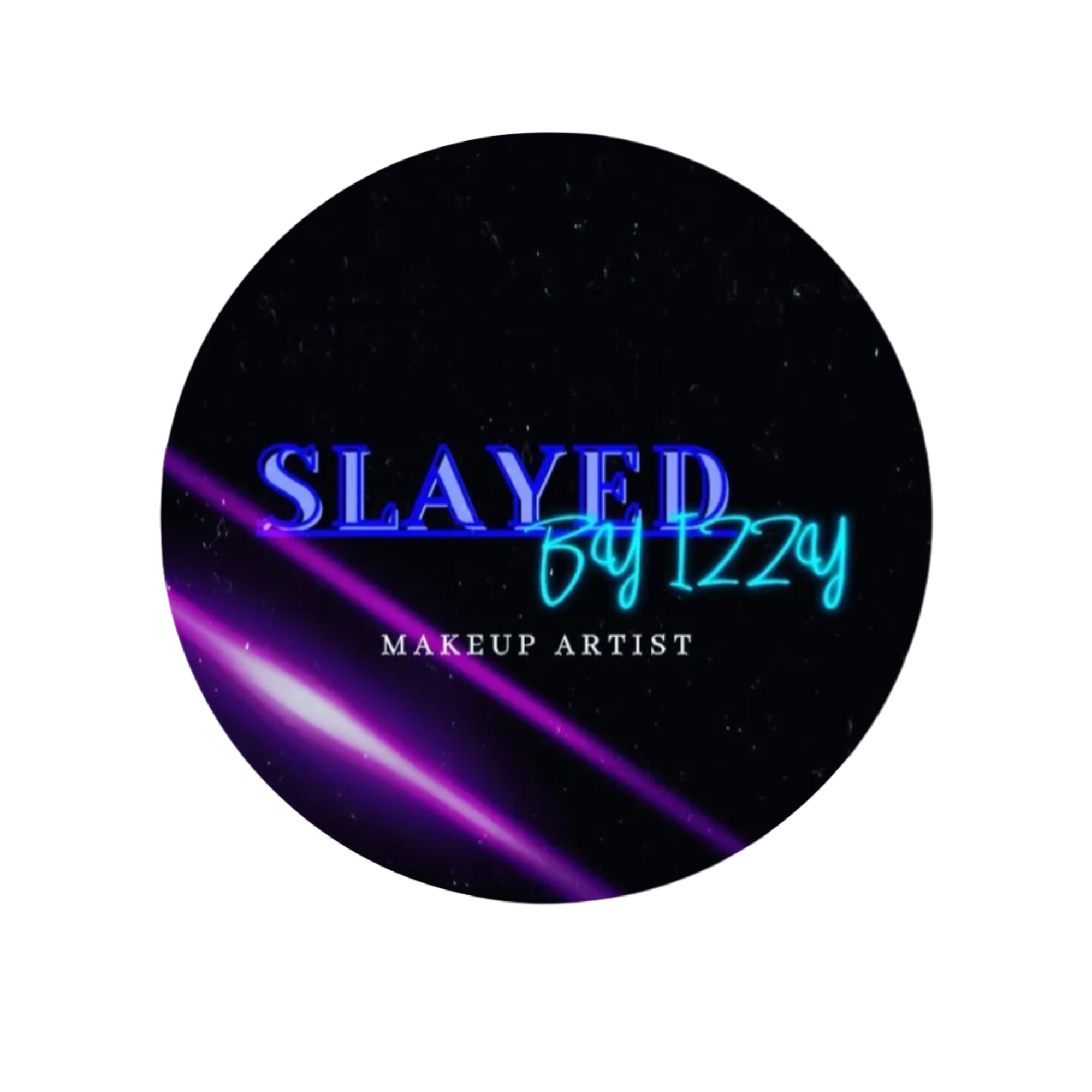 Logo representing SLAYED BY IZZY, featured in ITEOMD’s collection of storytelling, branding, and memorial design work.
