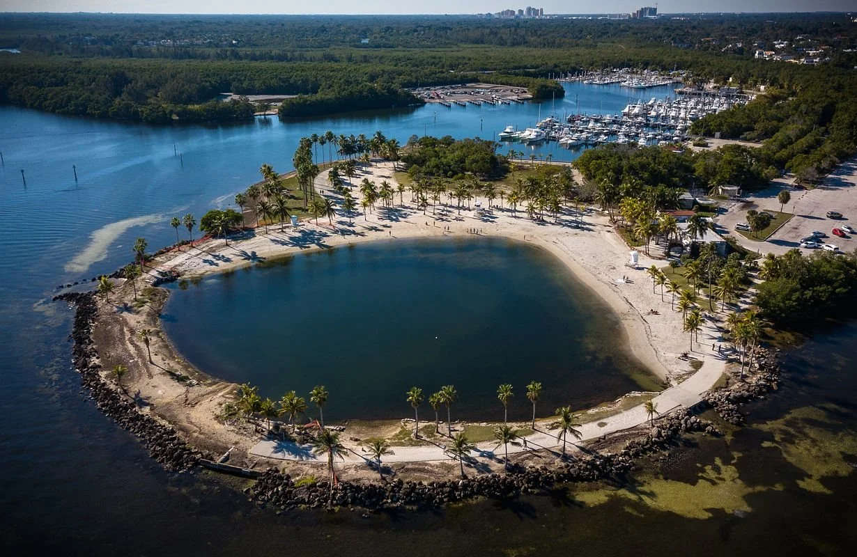 8 minute drive to Matheson Hammock Park and Marina