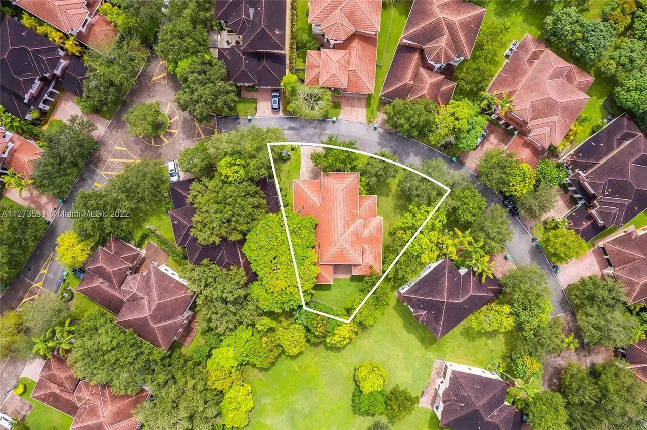 Overhead photo taken prior to exterior painting