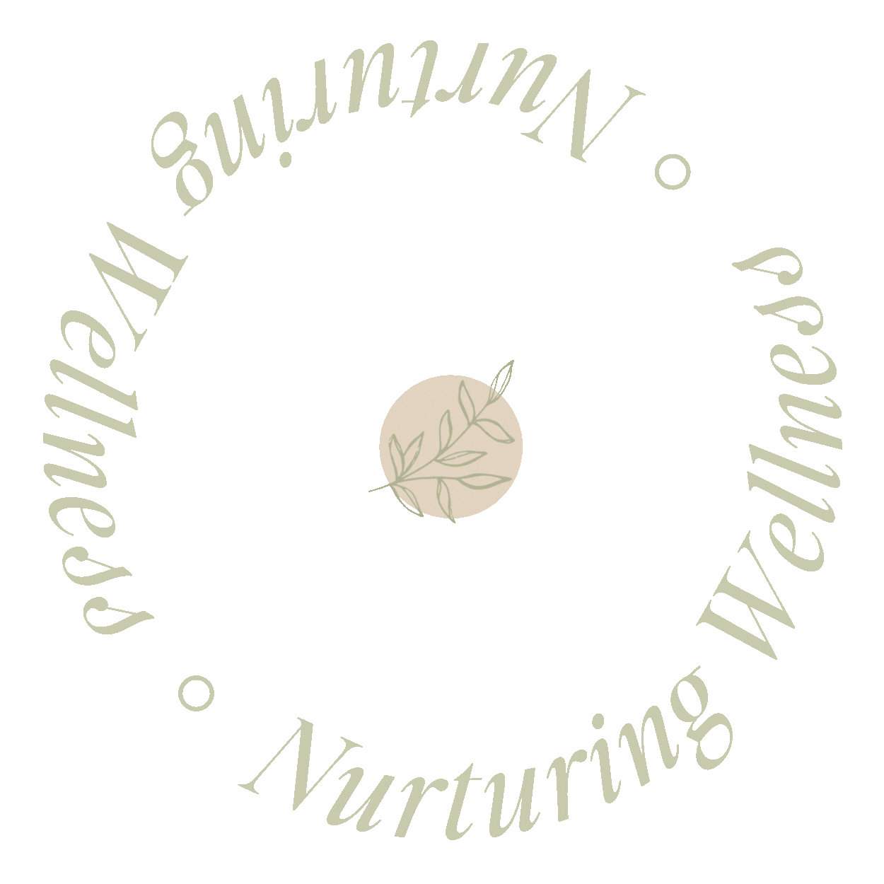 A light green background with a circular logo in the center featuring a branch with leaves and the words "Permaculture" at the top and "Natural