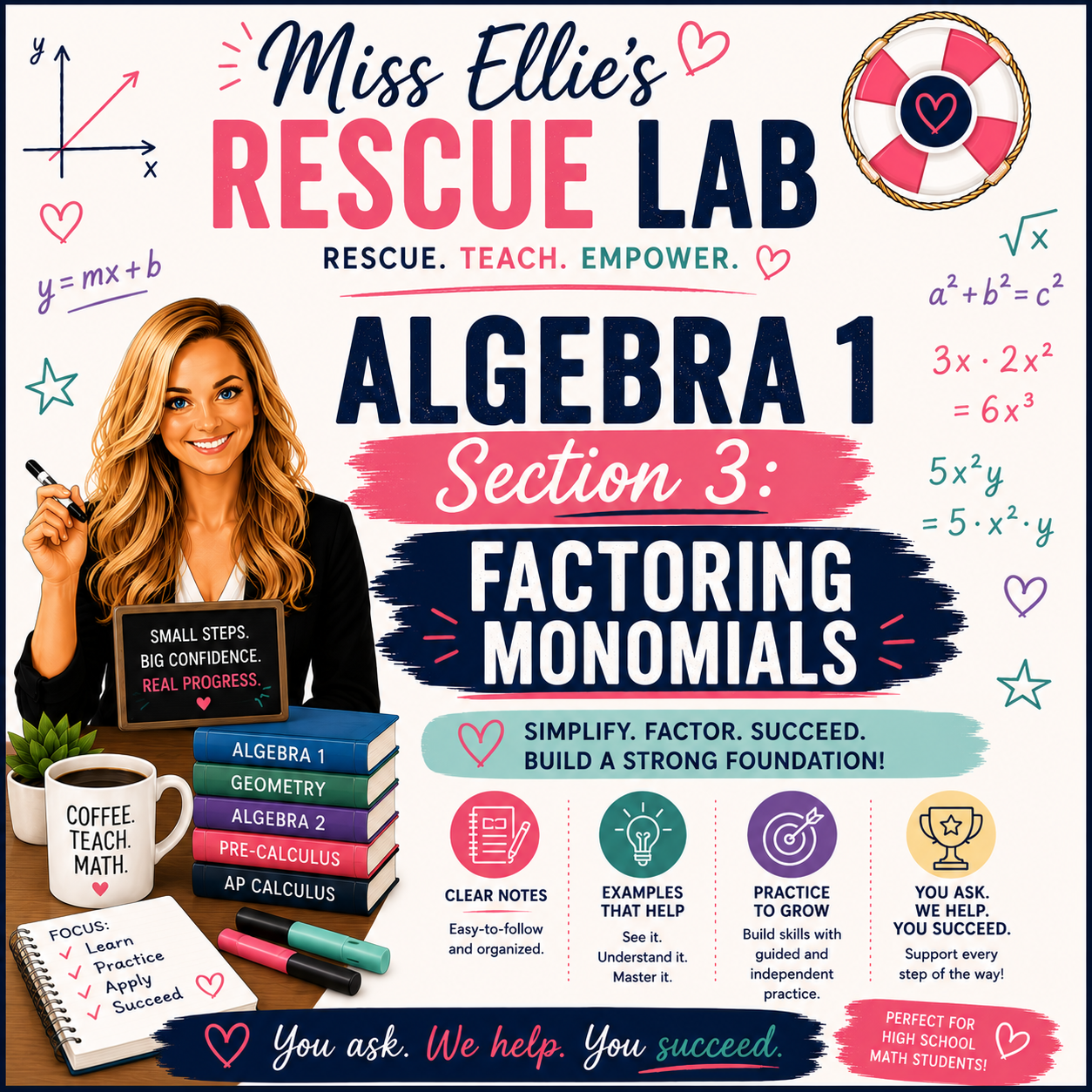 Algebra 1.3 Factoring Monomials