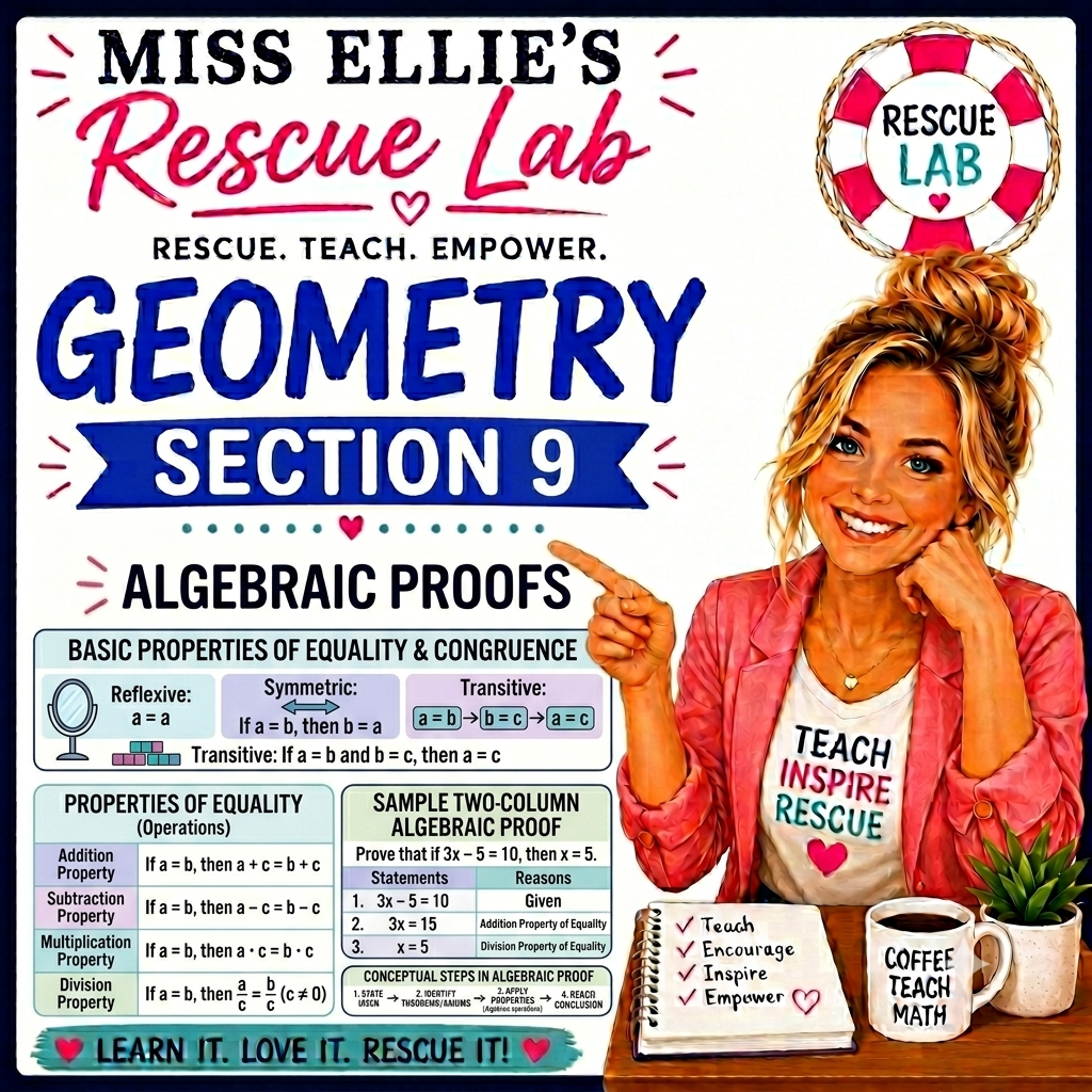 Geometry 2.3 Algebraic Proofs Notes