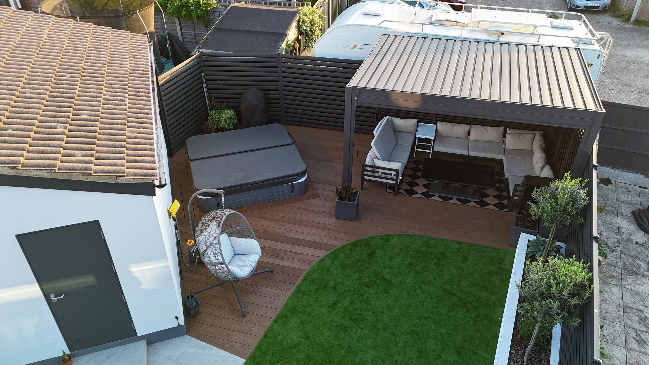 Garden Transformation with Millboard Coppered Oak Decking – London (16).JPG