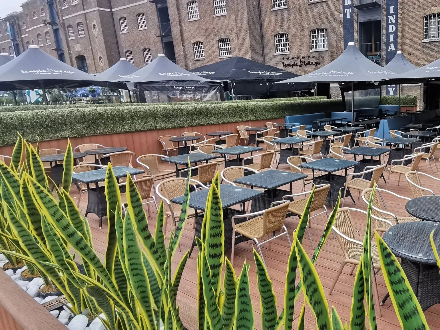 Millboard Decking & Bespoke Planters Canary warf.jpg