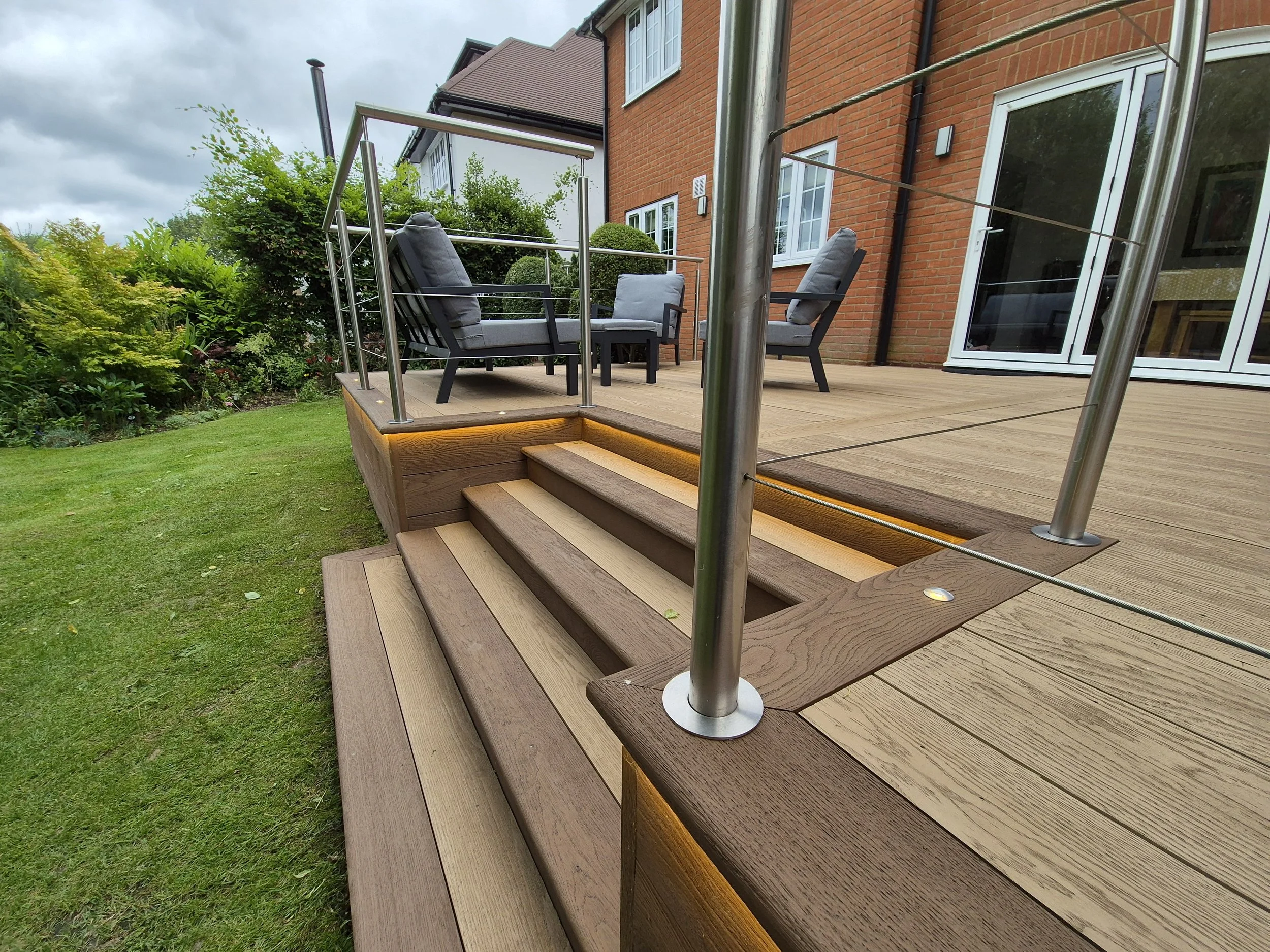 Golden Oak Millboard Decking in Shenfield, Essex