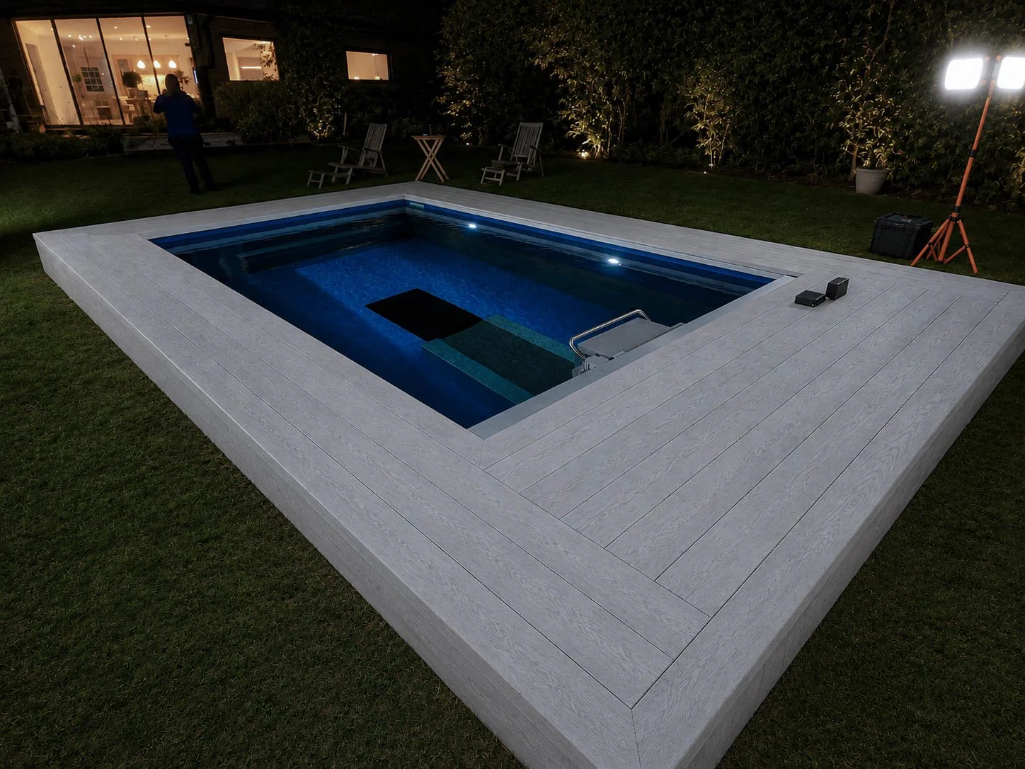 Swimming Pool - Millboard Smoked Oak - London