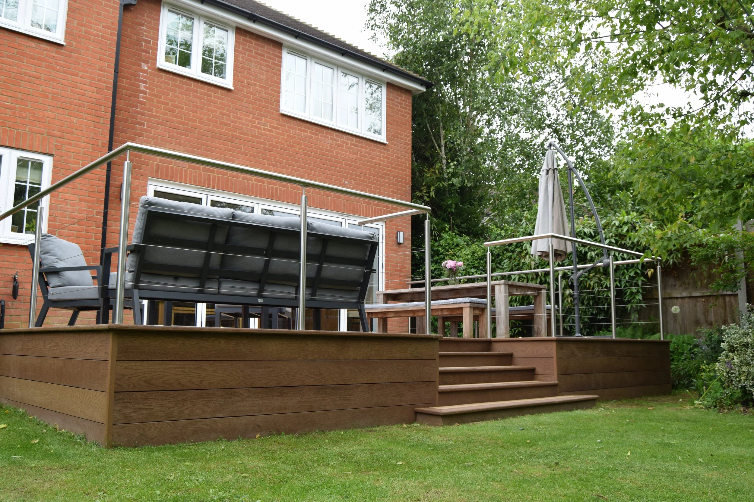Timber to Millboard Decking Transformation in Shenfield, Essex (3).JPG