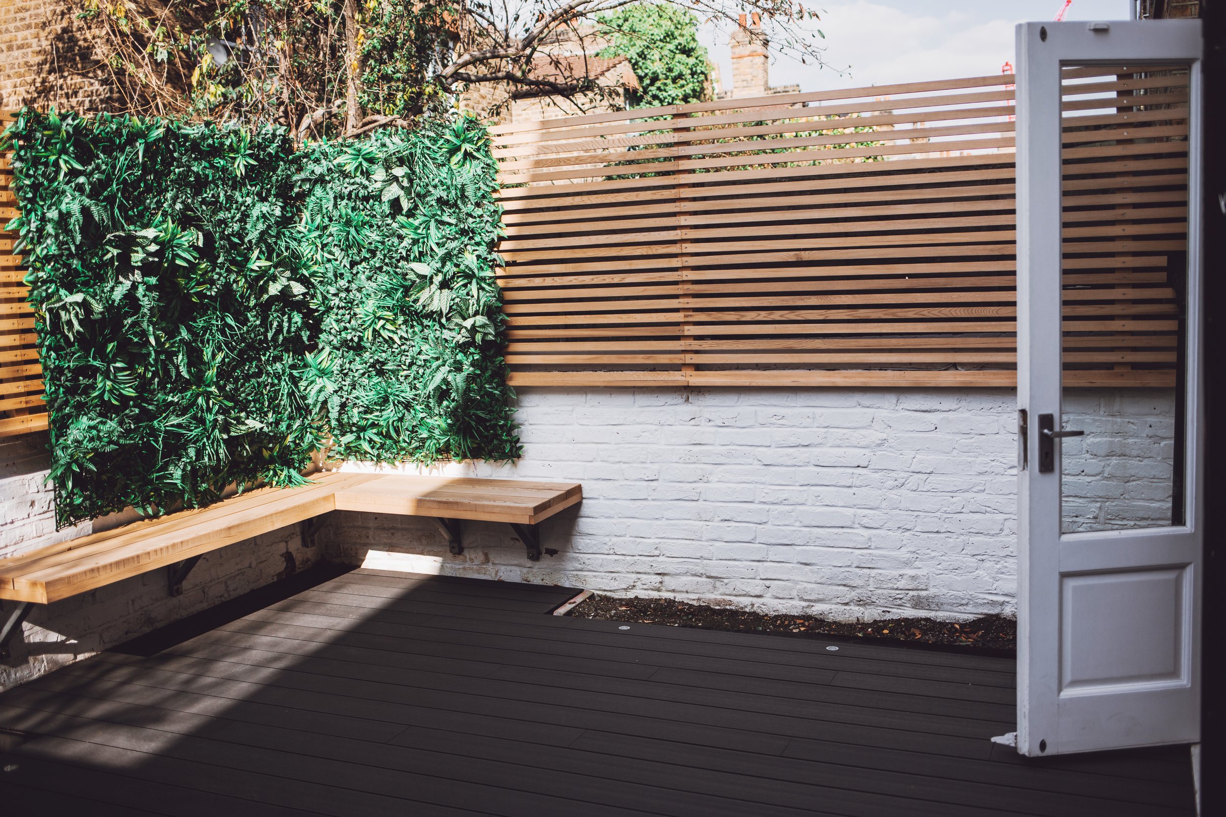 Decking with Bespoke Seating in Hammersmith