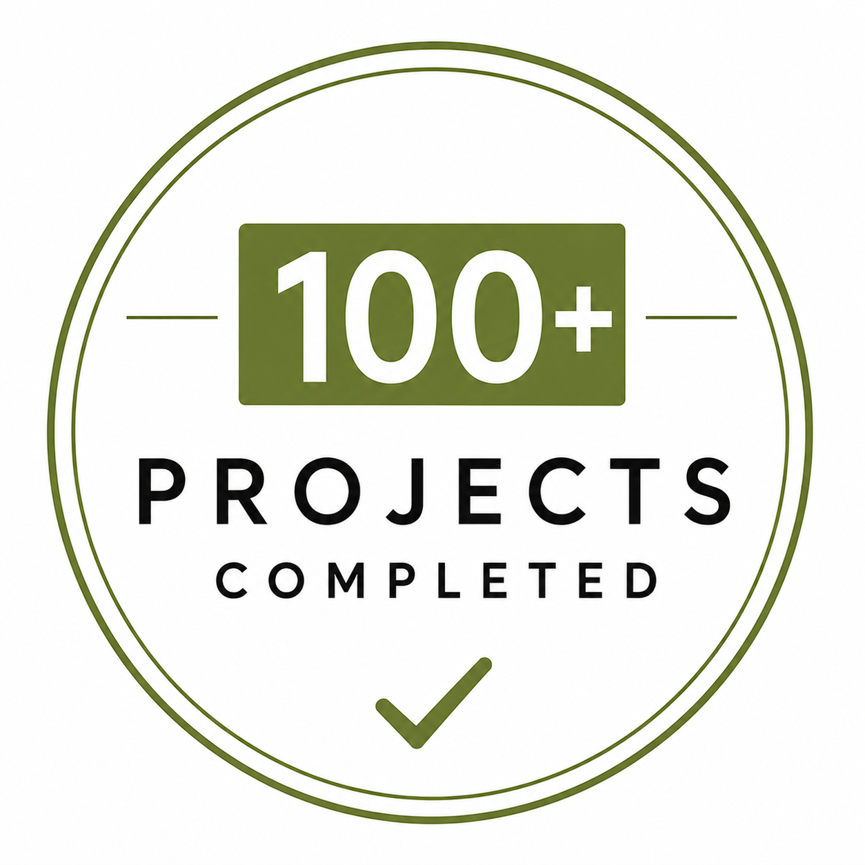 100+ Projects Completed