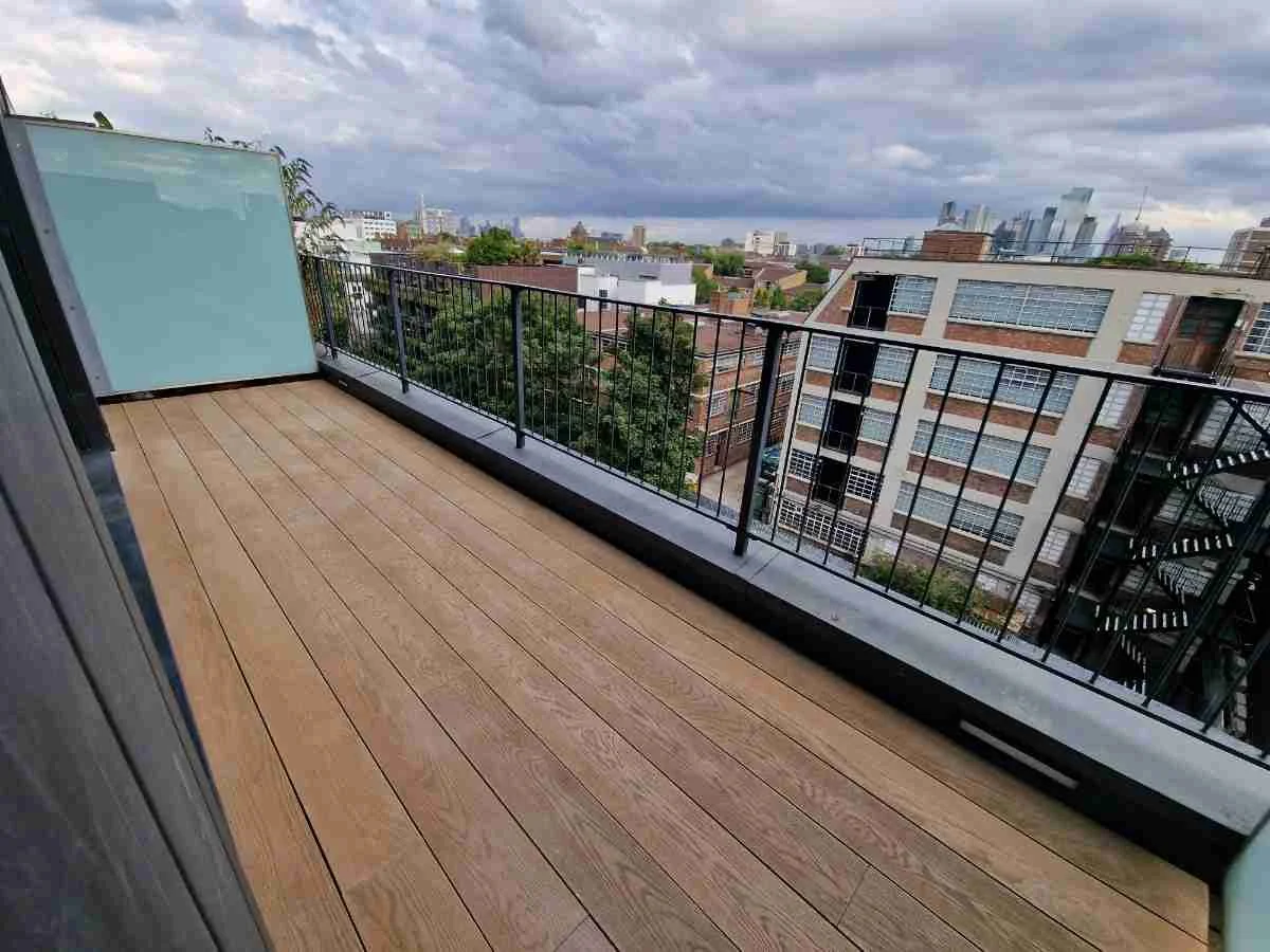 Balcony Decking Replacement - Millboard Golden Oak - London