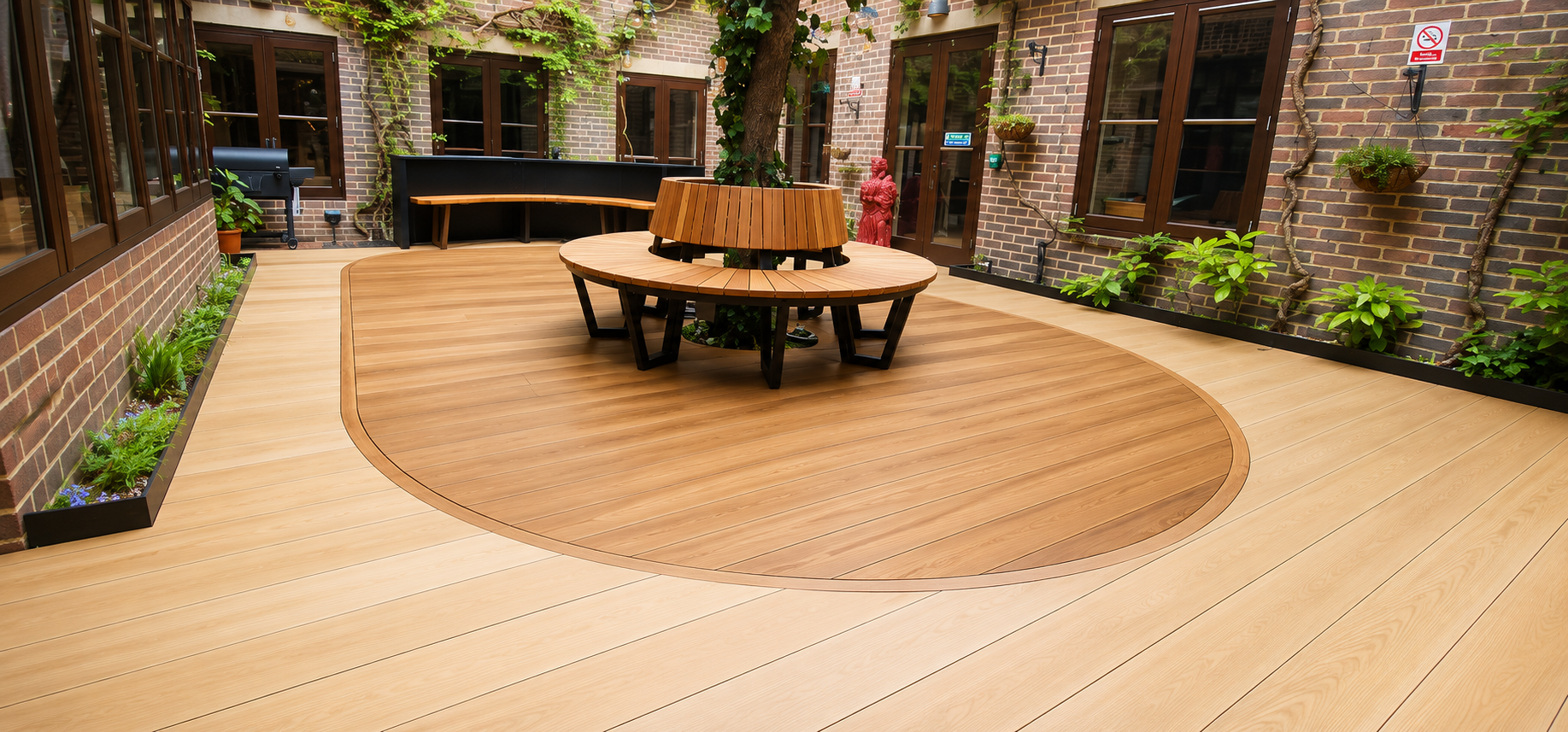 Millboard Decking Courtyard Transformation