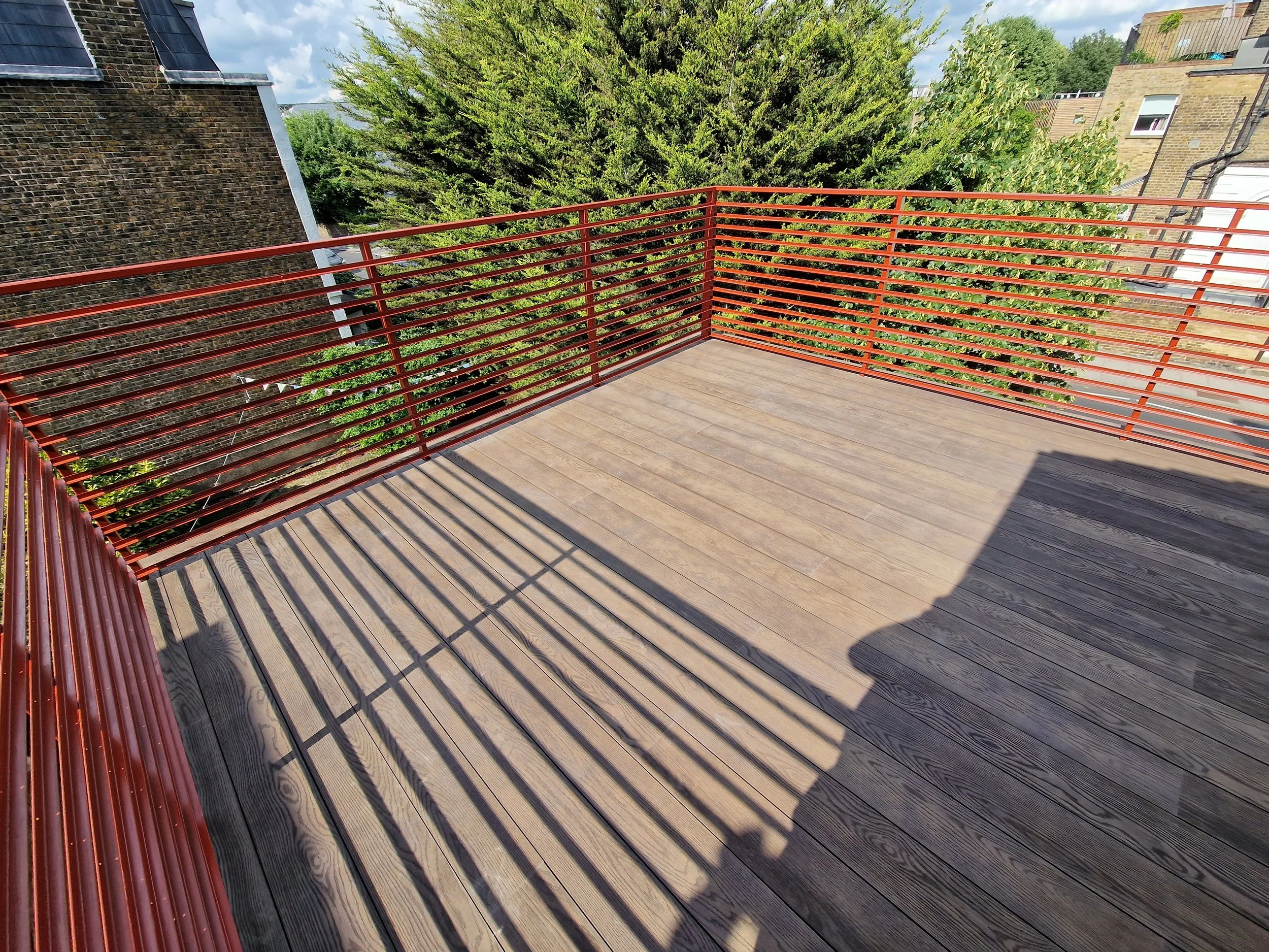 Rooftop Terrace - Antique Oak Decking