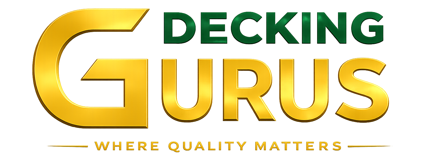 3D logo of Decking Guru with the words "Where Quality Matters" underneath.