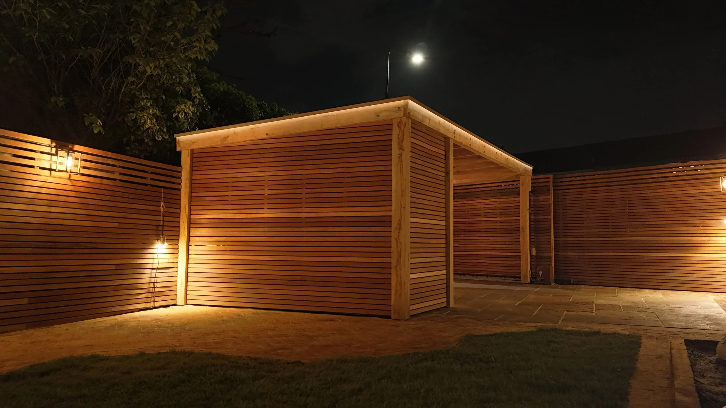 Pergolas, outdoor kitchens, saunas and bespoke features.