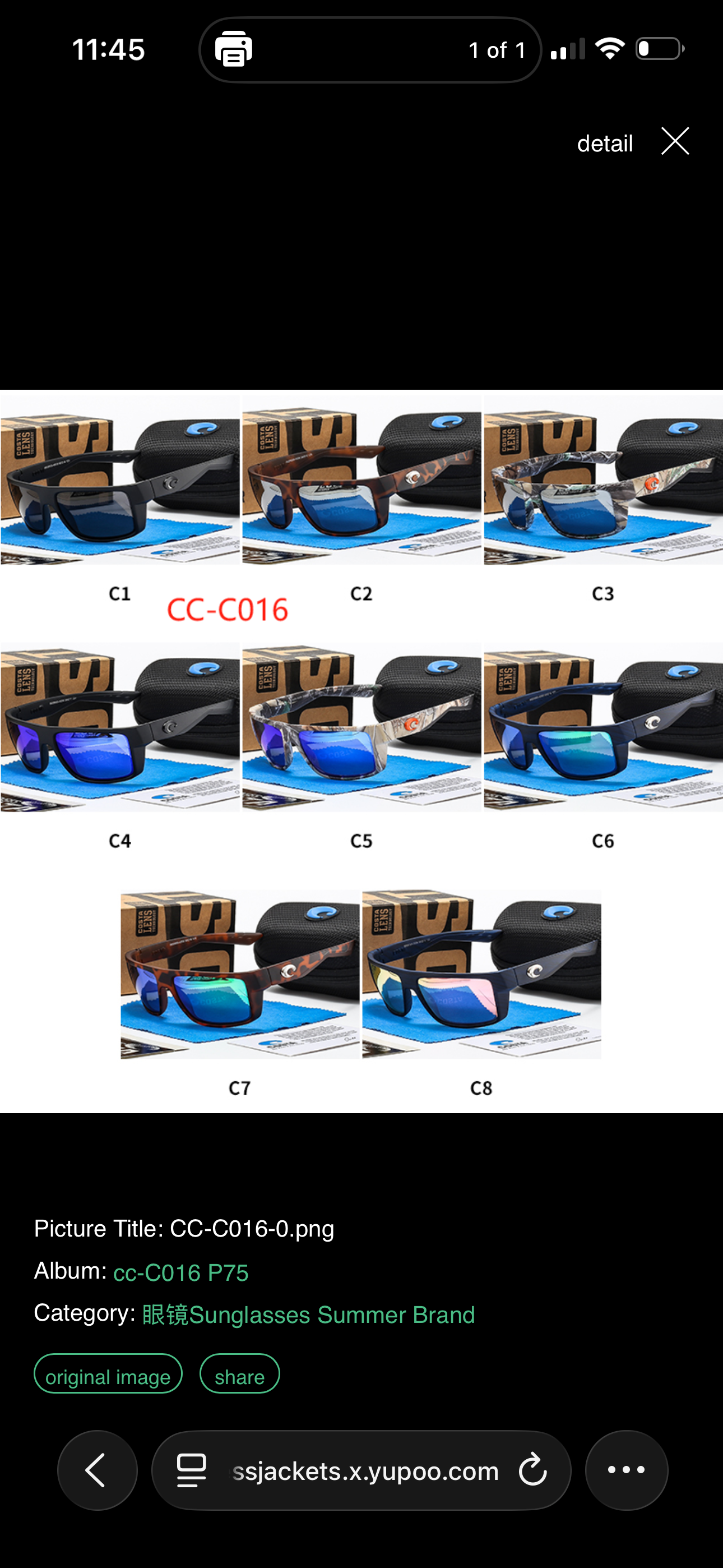MEN'S COAST SUNGLASSES