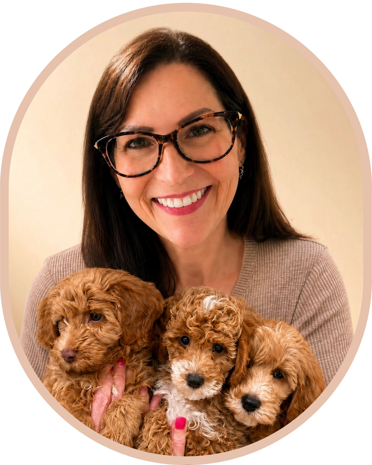 Petite Goldendoodle Puppies with Miss Cindy