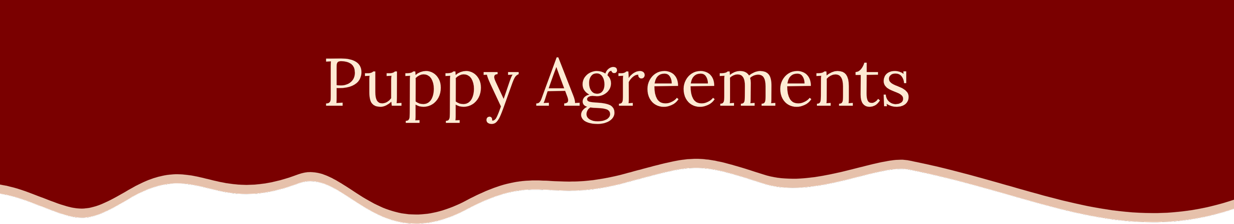 Header: Puppy Agreements