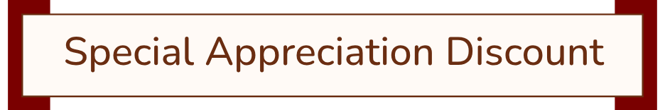 Banner: Special Appreciation Discount