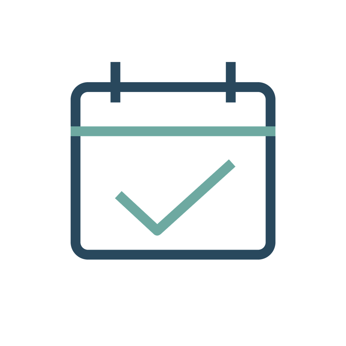 Icon of a voting ballot box with a checkmark