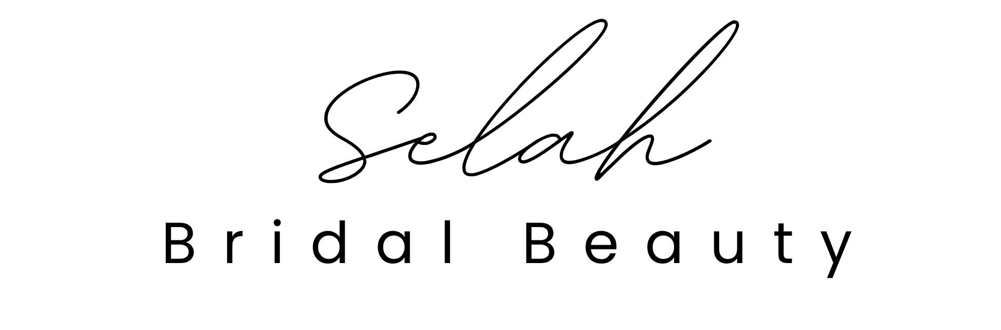 White neon sign displaying the name "Selah" in cursive script on a black background.