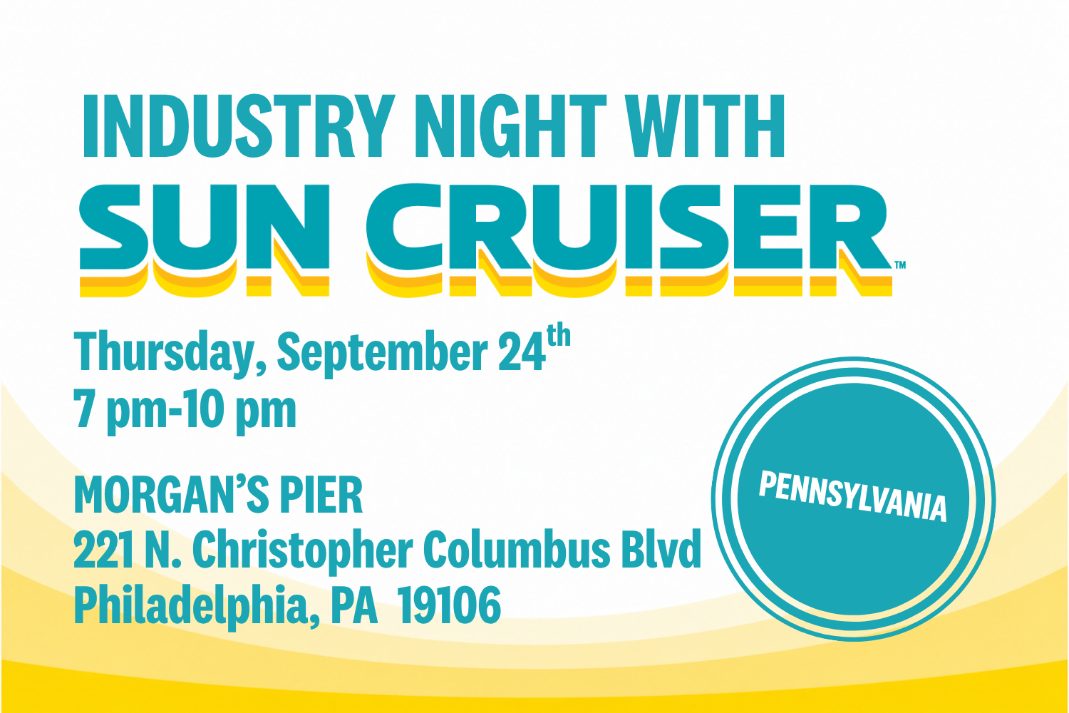 PENNSYLVANIA: Industry Night with Sun Cruiser and the Shakers &amp; Cruisers Club