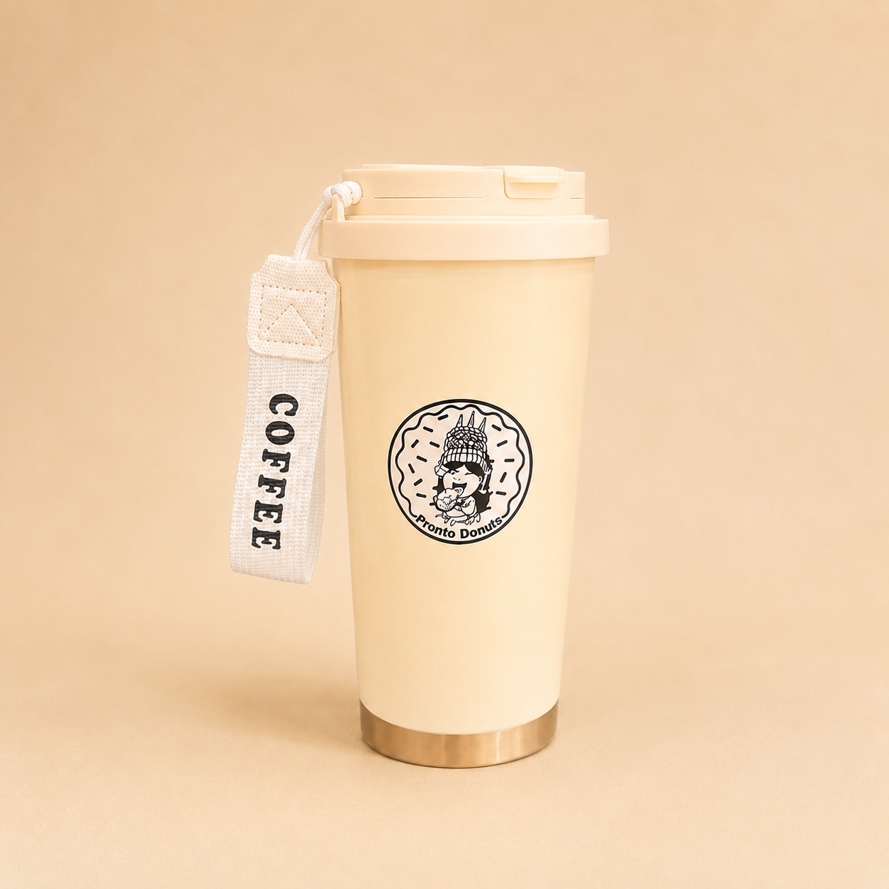 Pronto Donuts Coffee Tumbler (White).png