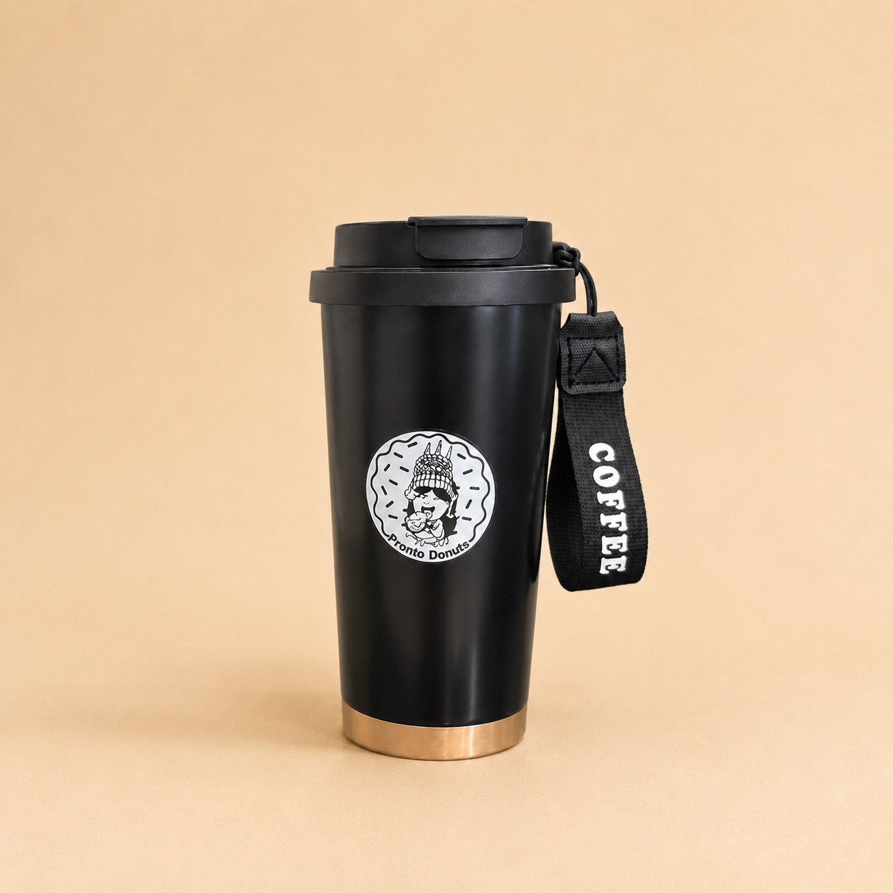 Pronto Donuts Coffee Tumbler (Black).png