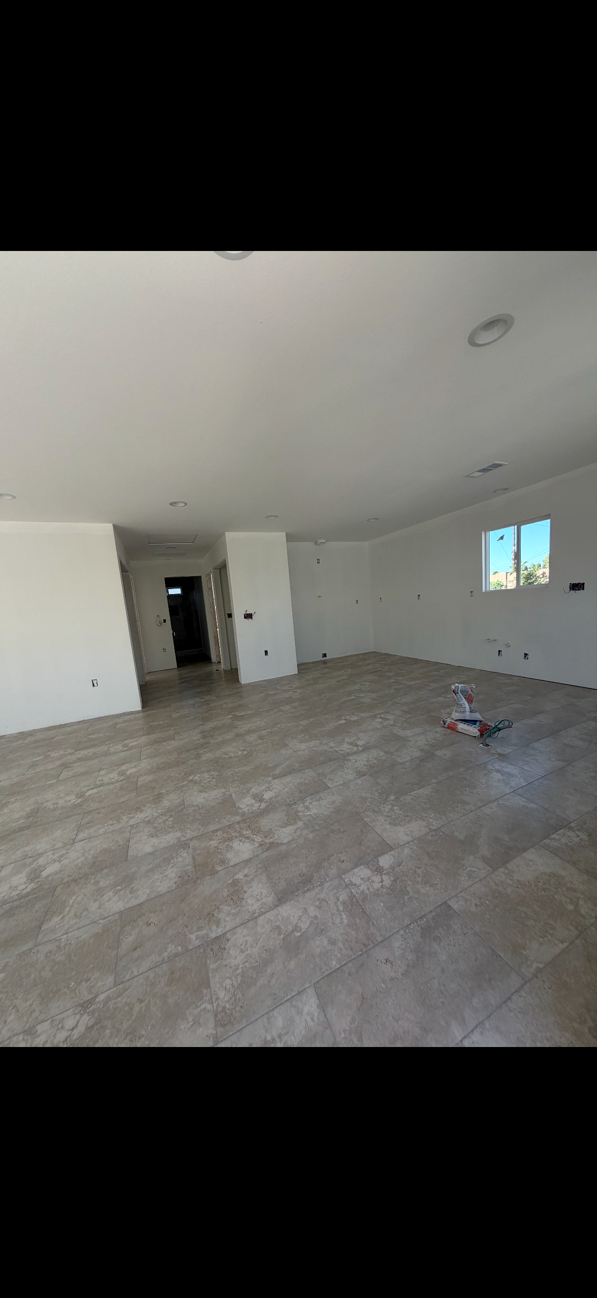 Full interior tile flooring