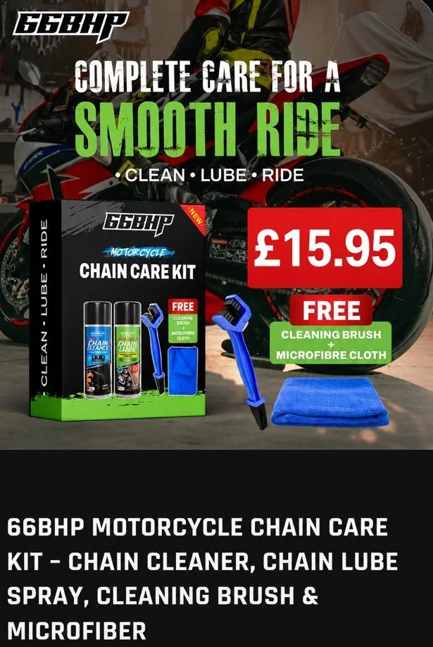 66BHP Motorcycle Chain Care Kit